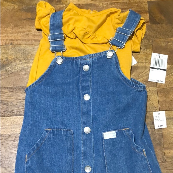 NWT 7 For All Mankind Denim Jean Dress 2 Piece Set - Picture 3 of 7